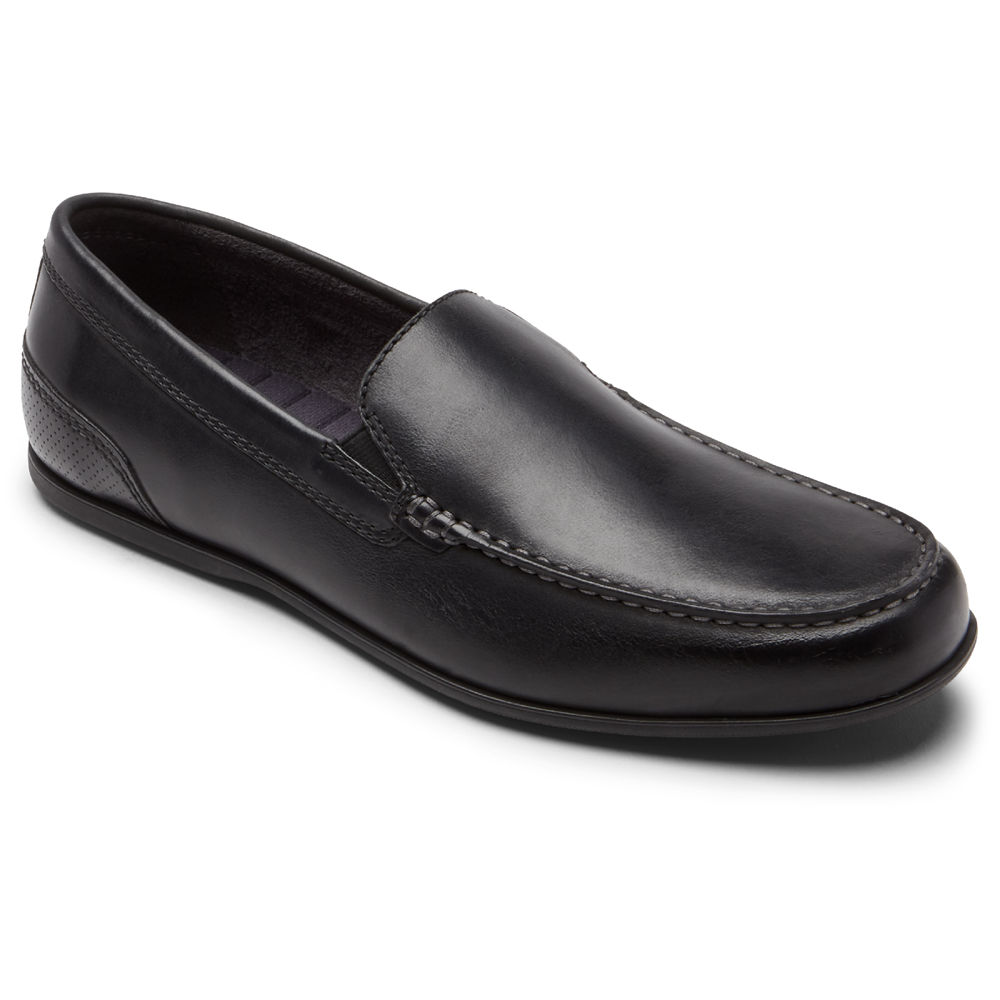 Rockport Mens Slip-On Black - Malcom Venetian - UK 370-VUQOMX